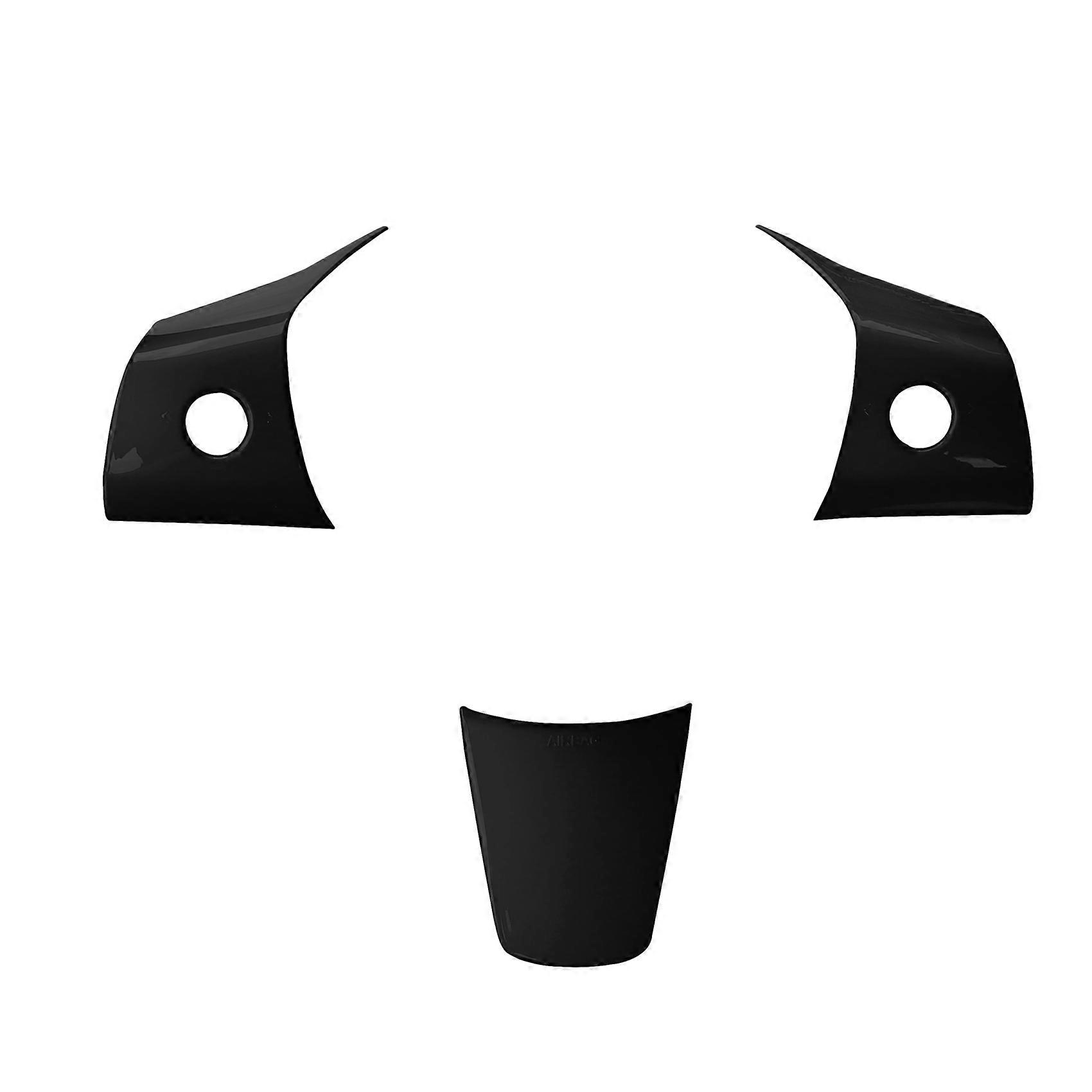 3Pcs Carbon Fiber Model Y Steering Wheel Patch Decoration for Model 3 Model3 Interior Modified Acce