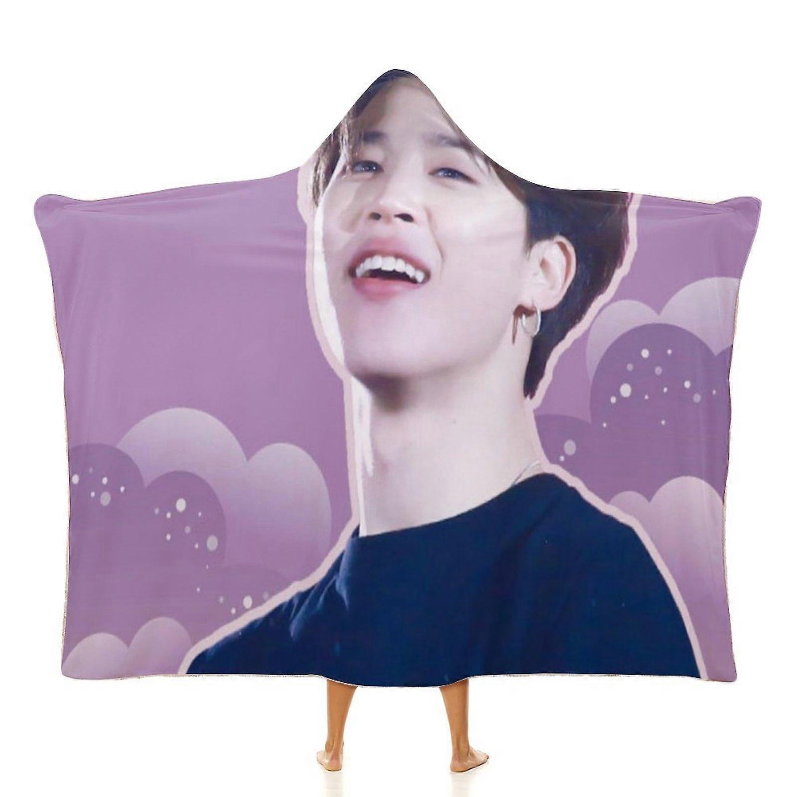 BTS Jimin (44) Blanket Wearable Cartoon Cosplay Hoodie Throw