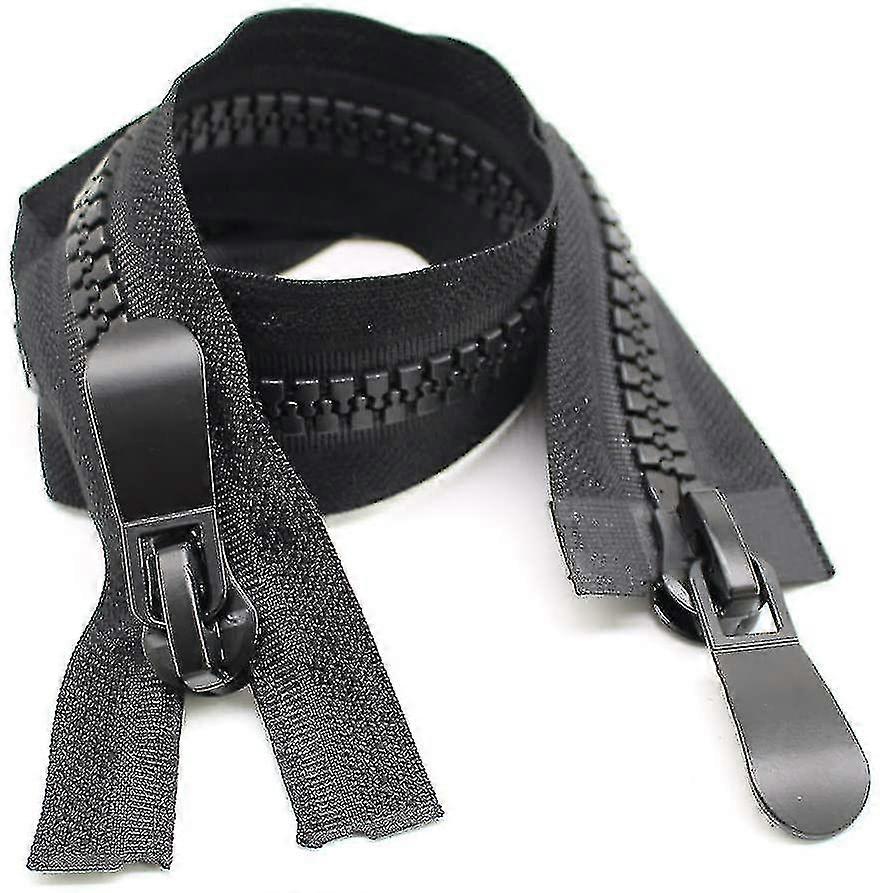 80 ס"מ #15 רוכסן גדול להפרדה רוכסן רוכסן פלסטיק כבד