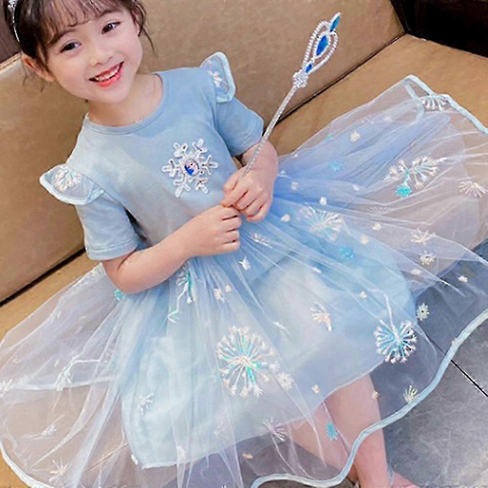 קפוא אלזה נסיכת פתית שלג טוטו שמלת טול לילדים בנות תחרות מסיבת יום הולדת תחפושת נשף