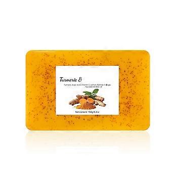 Gurkemeje sæbe med Kojic citron gurkemeje sæbe med ingefærpartikler sæbe 150g