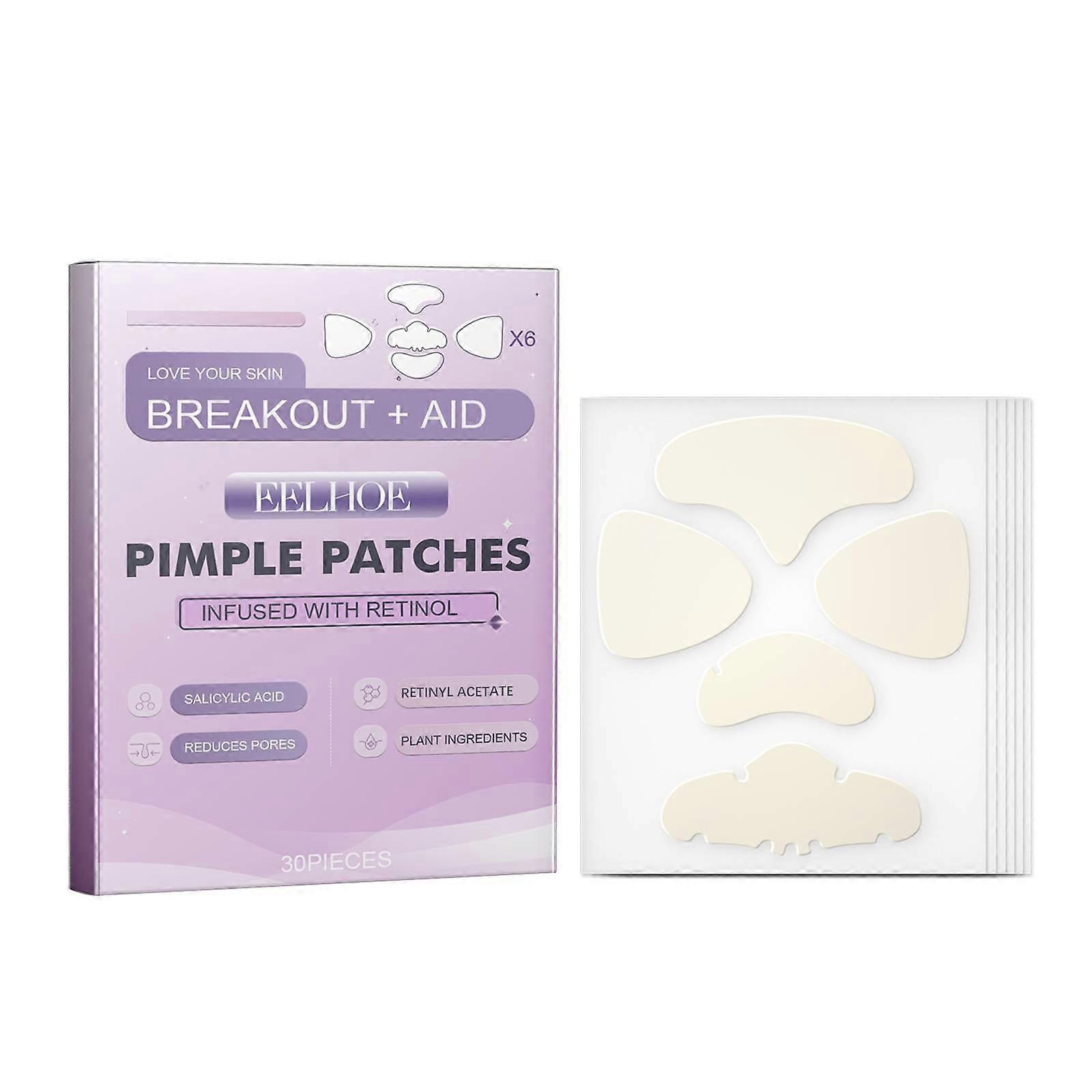 Hydrocolloid Acne Patch: Gentle and skin-friendly, vegan-friendly.