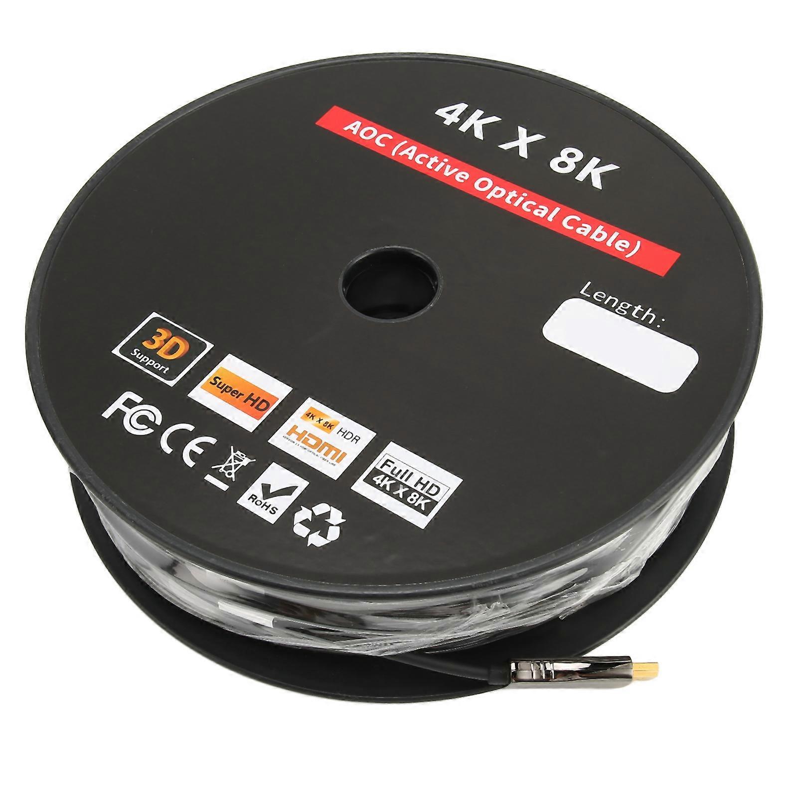 HD Multimedia Interface Cable Professional 18Gbps 4K Fiber Optic HD Multimedia Interface Cable for HDTV 200