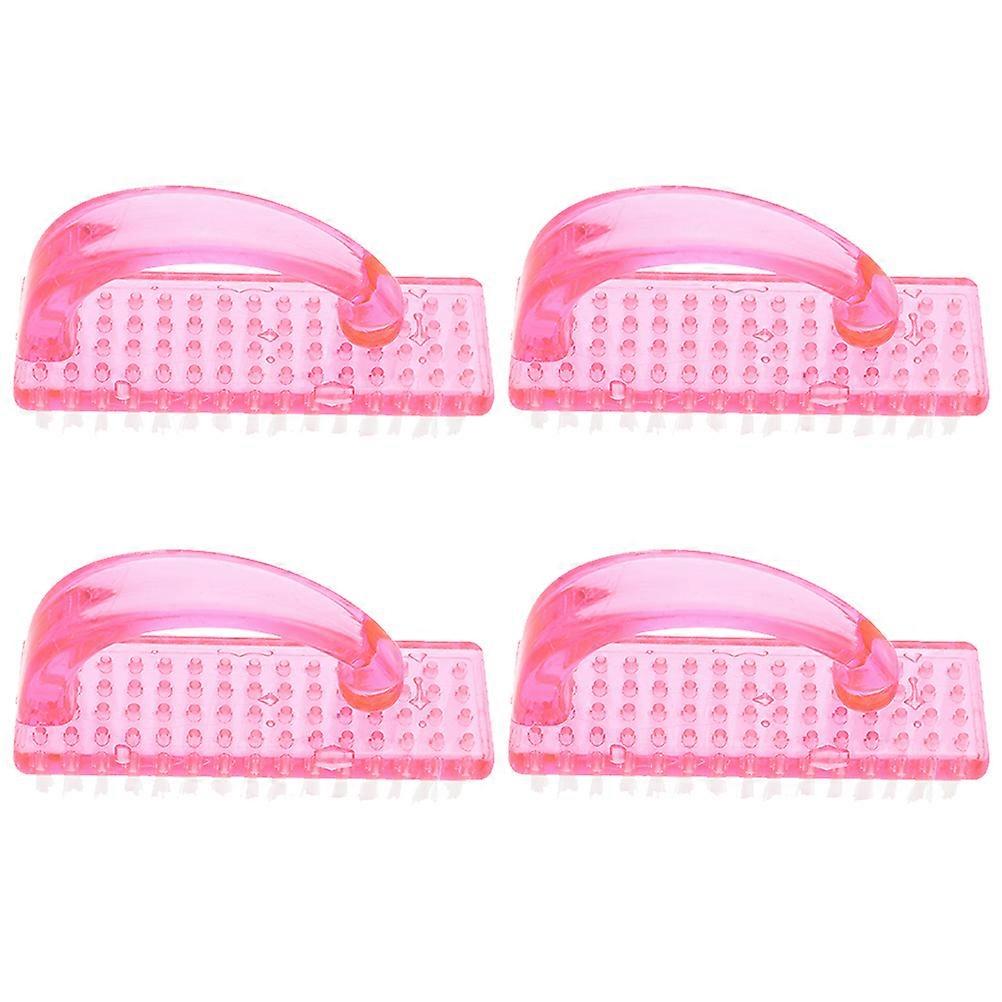 4pcs Fingernail Brushes Cleaning Under Nails Brushes Nails Toes Cleaning Scrub Brushes