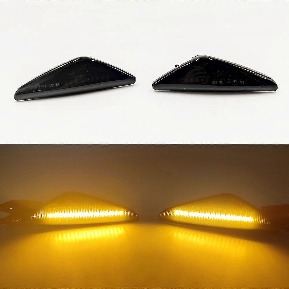 1 Pair Smoke Dynamic Flowing LED Side Marker Signal Light For BMW X5 E70 X6 E71 E72 X3 F25 Sequential Blinker Lamp