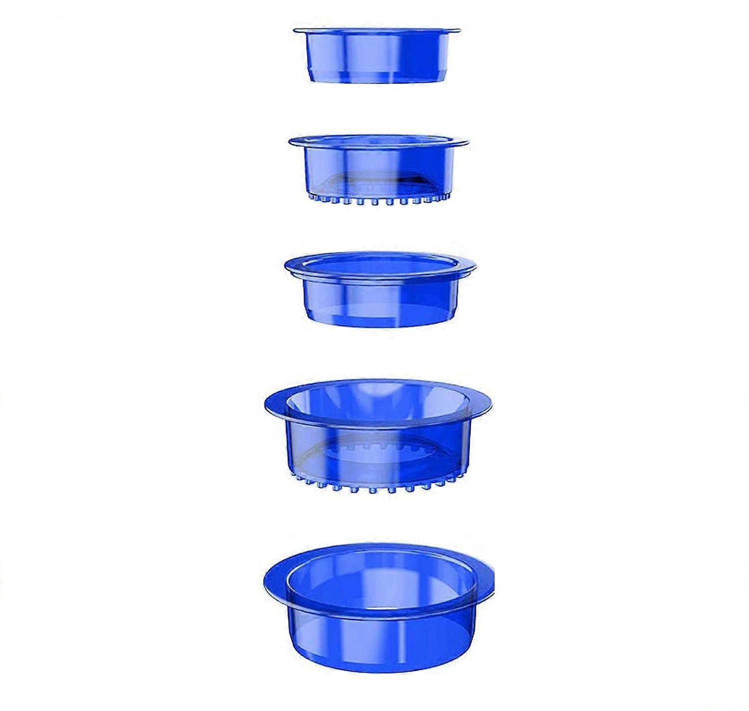 Set 5 forme pentru sandvisuri/clatite, PP, Albastru