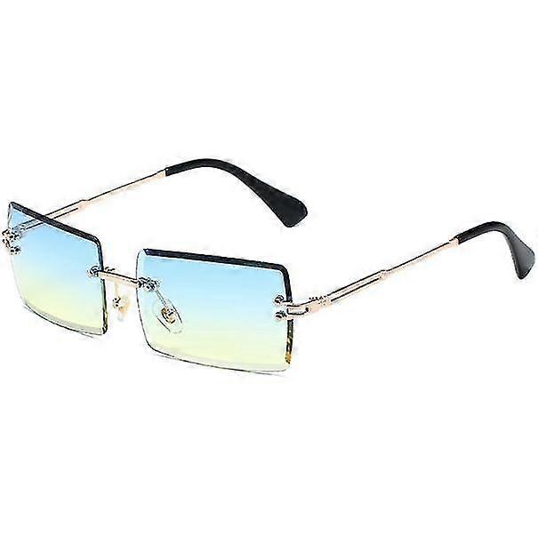 Sunglasses Rimless Square, Small Rectangle Fashion Sunglasses