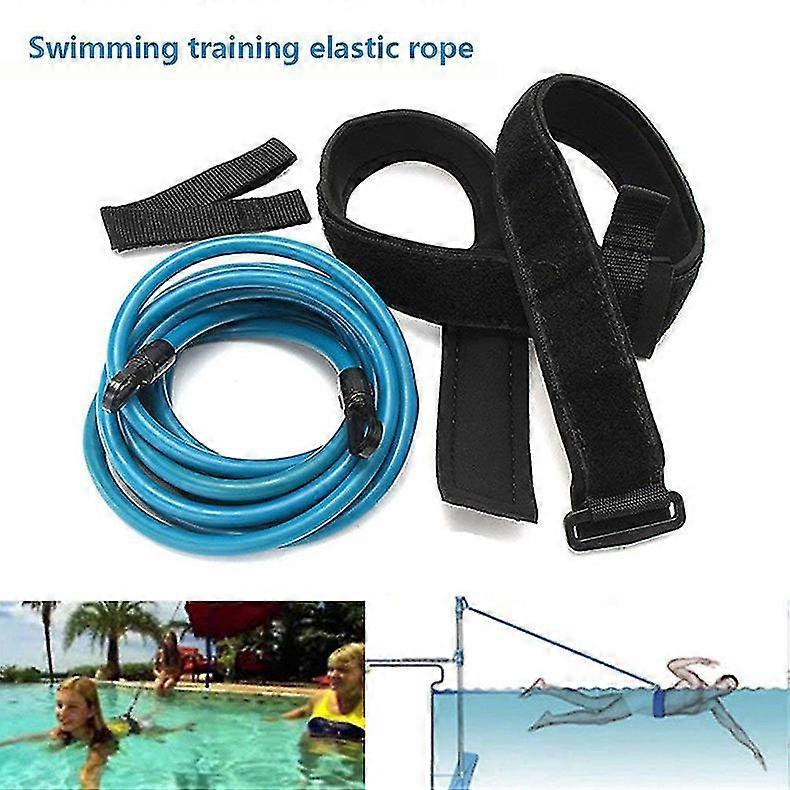 swimming pool adjustable swimming strap 4m elastic rope swimming resistance swim battqx