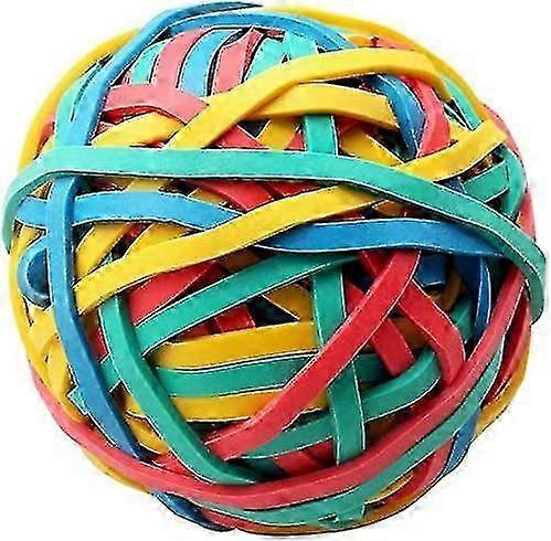 Rubber Band Balls Rainbow 200g Colorful Elastic Stretchable Stationery Holder Band Loops For Arts Crafts Document Office Supplies Organizing-mxbc