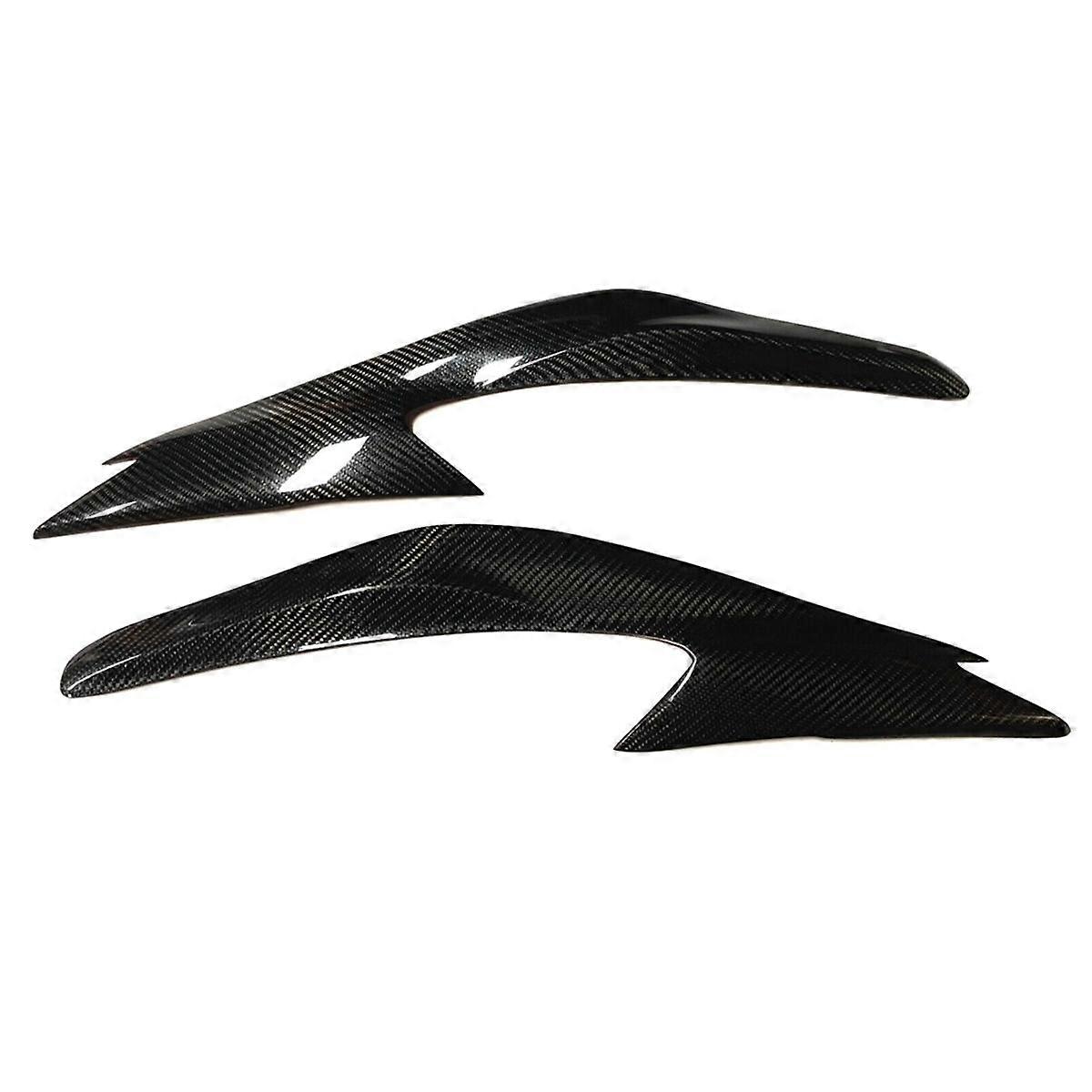 Real Carbon Fiber Eyelids Eyebrows Lids Headlight Trim Cover for Altima 2016-2018