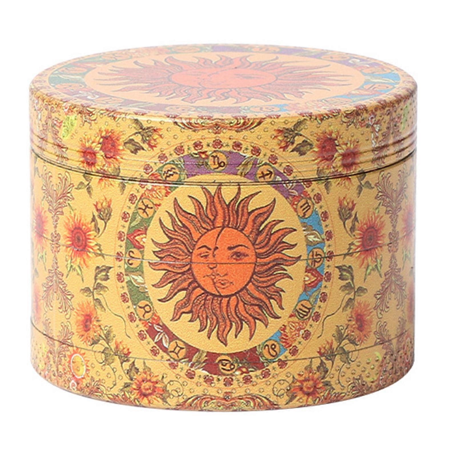 Fashion Color Printing Spices Grinder Leakproof Strong Magnetic Lid Grinder for Tobaccos