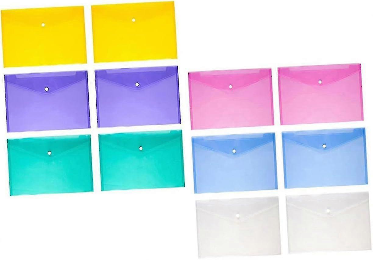 A4 Paper Briefcase Document Organizer File Folder Document Holder Office 24pcs Folders