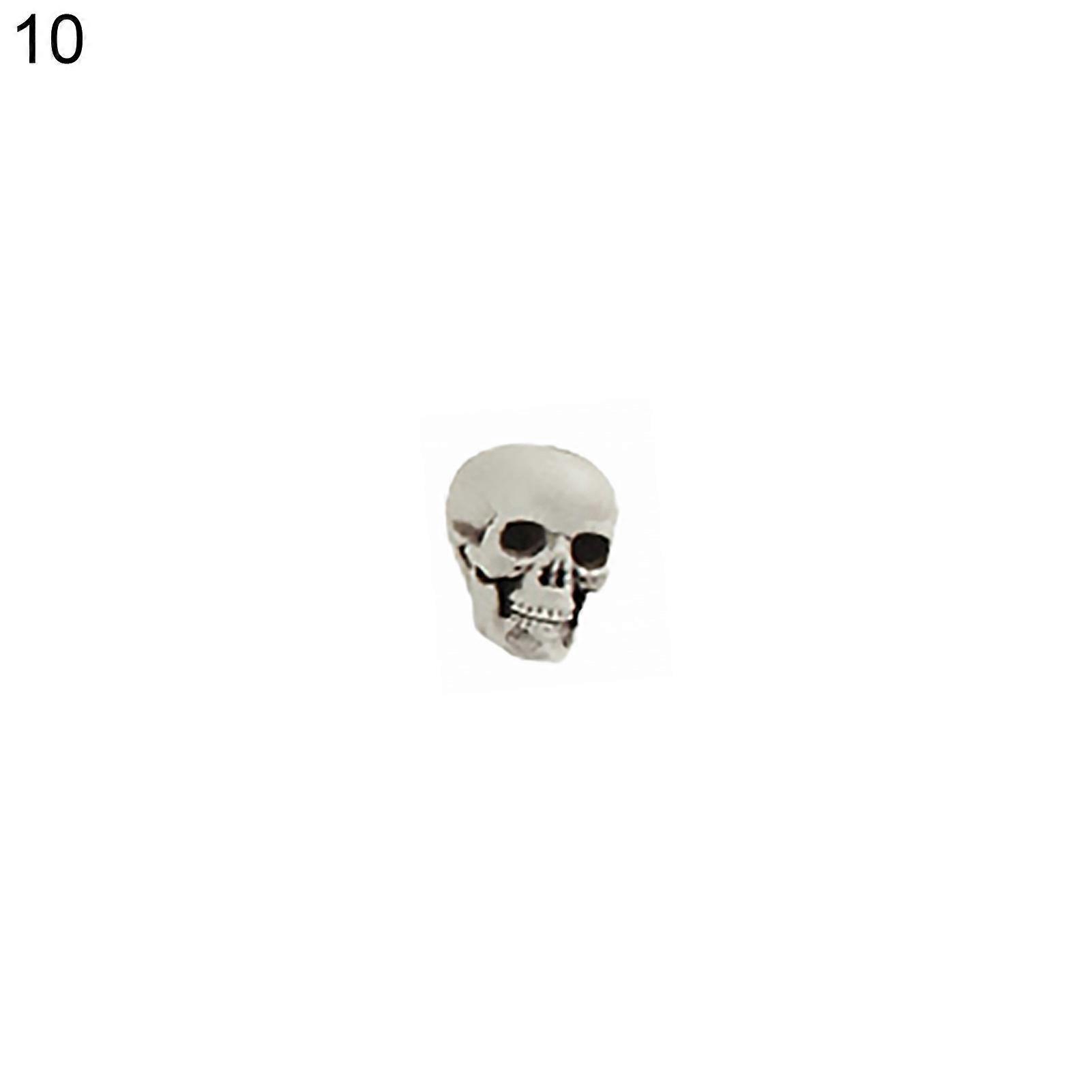 MengXi Skull Ornament Creative Delicate Realistic Human Skull Statue Head Bone Model for Party
