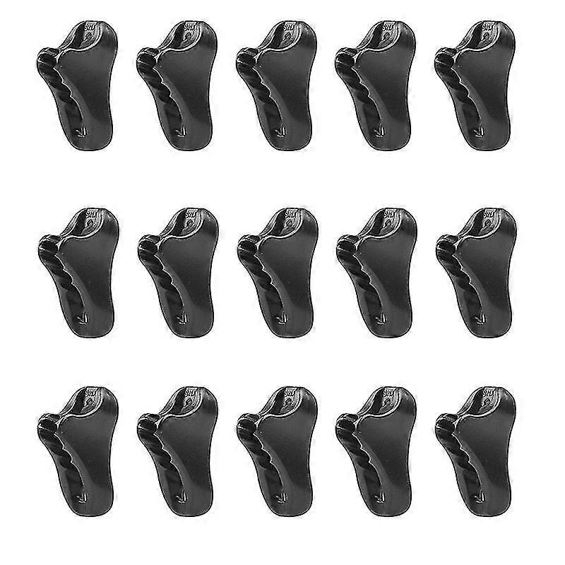 Strammere Telt Cord Tau Adjuster For Baldakin Shelter (20pieces, svart)
