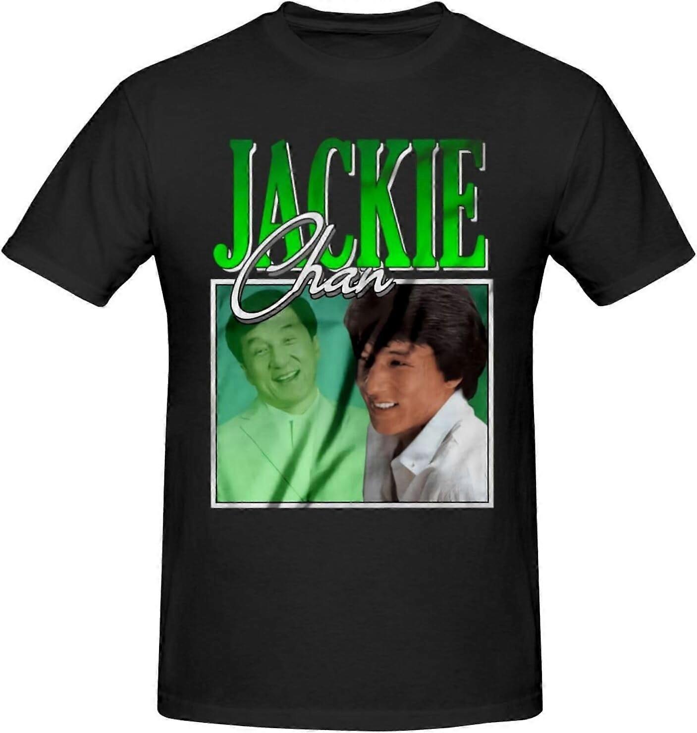 Jackie Chan Men's T Shirt Summer Round Neckline Short Sleeve