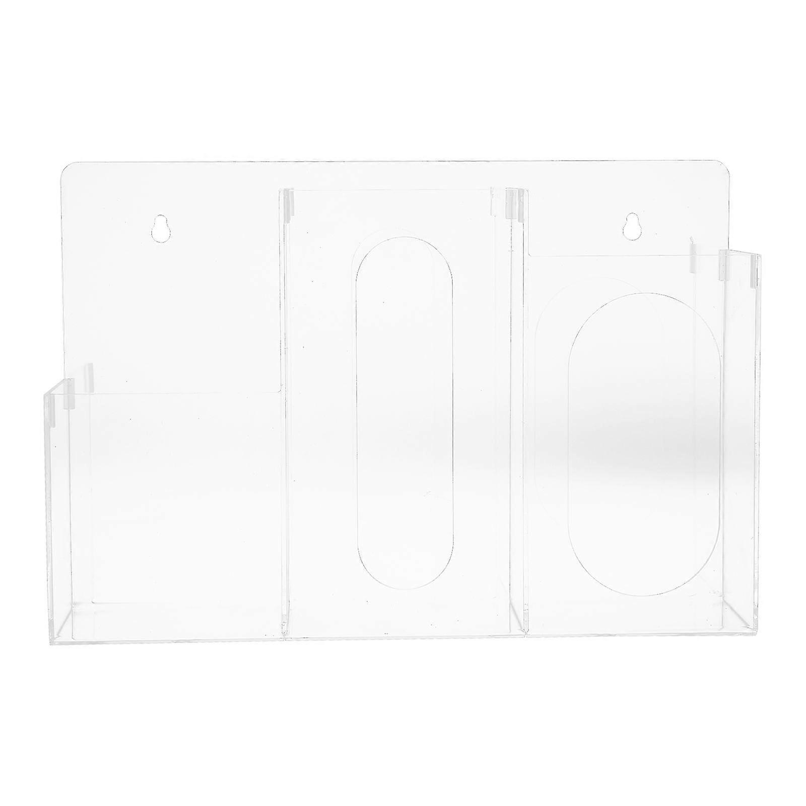 1pc Desktop Tissue Box Mask Gloves Hand Holder Face Towel Storage Box Z