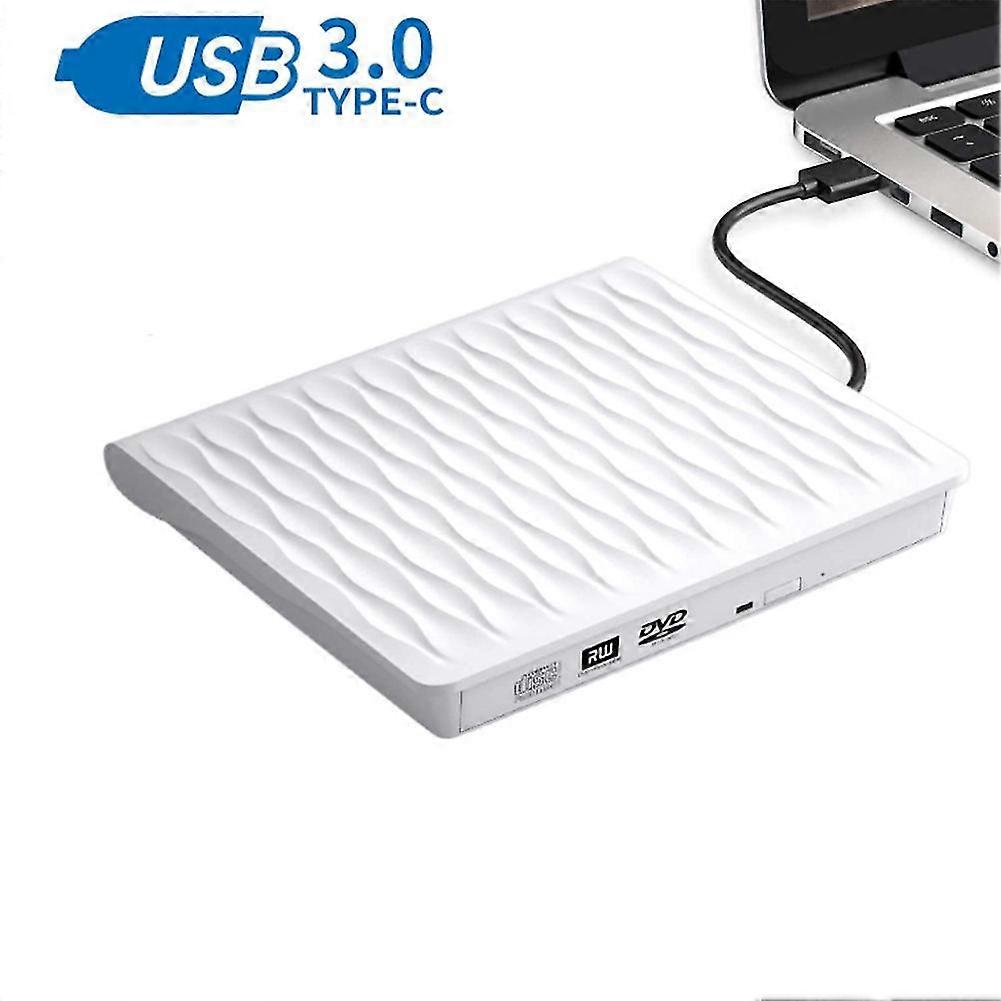 External Cd Dvd Drive, Usb 3.0 Slim External Cd Dvd Rewriter (white ...