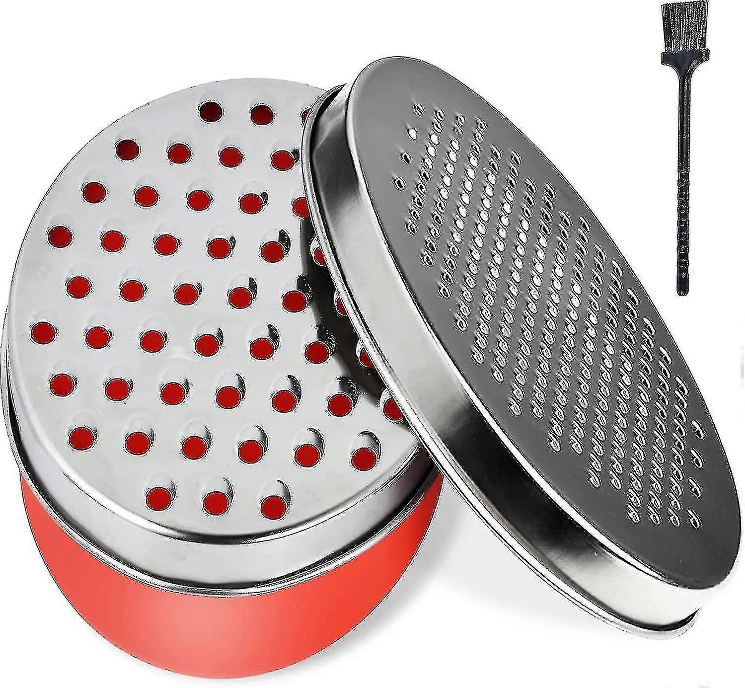 Cheese Grater Food Storage Container & Kitchen Lid Grinder