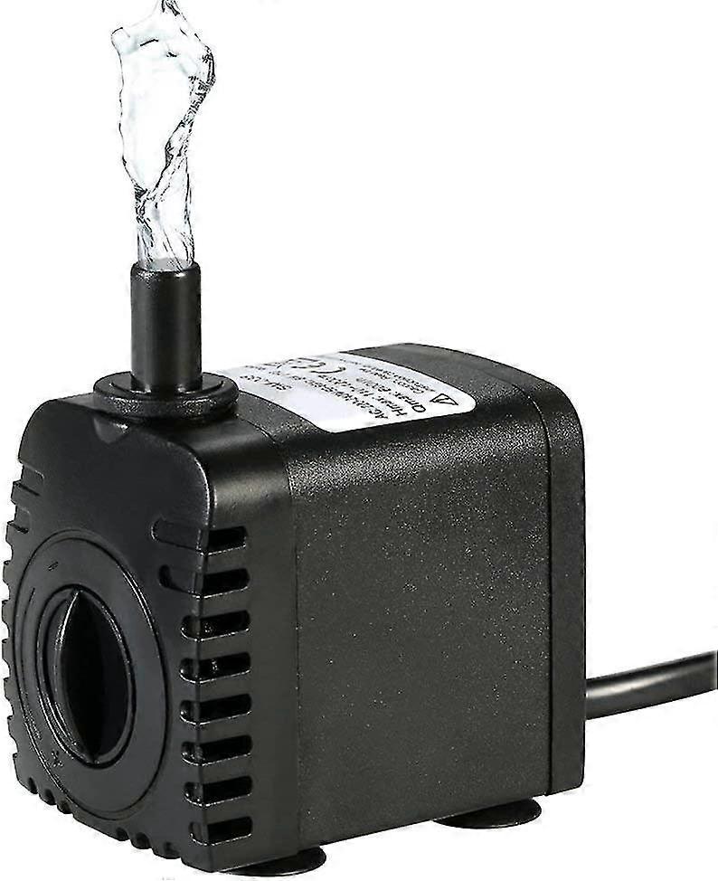 600l/h 8w Mini Pomp Aquarium Submersible Water Pump For Aquarium Tabletop Fountains Pond Water Gardens And Hydroponic Systems With 2 Nozzles Ac220-240