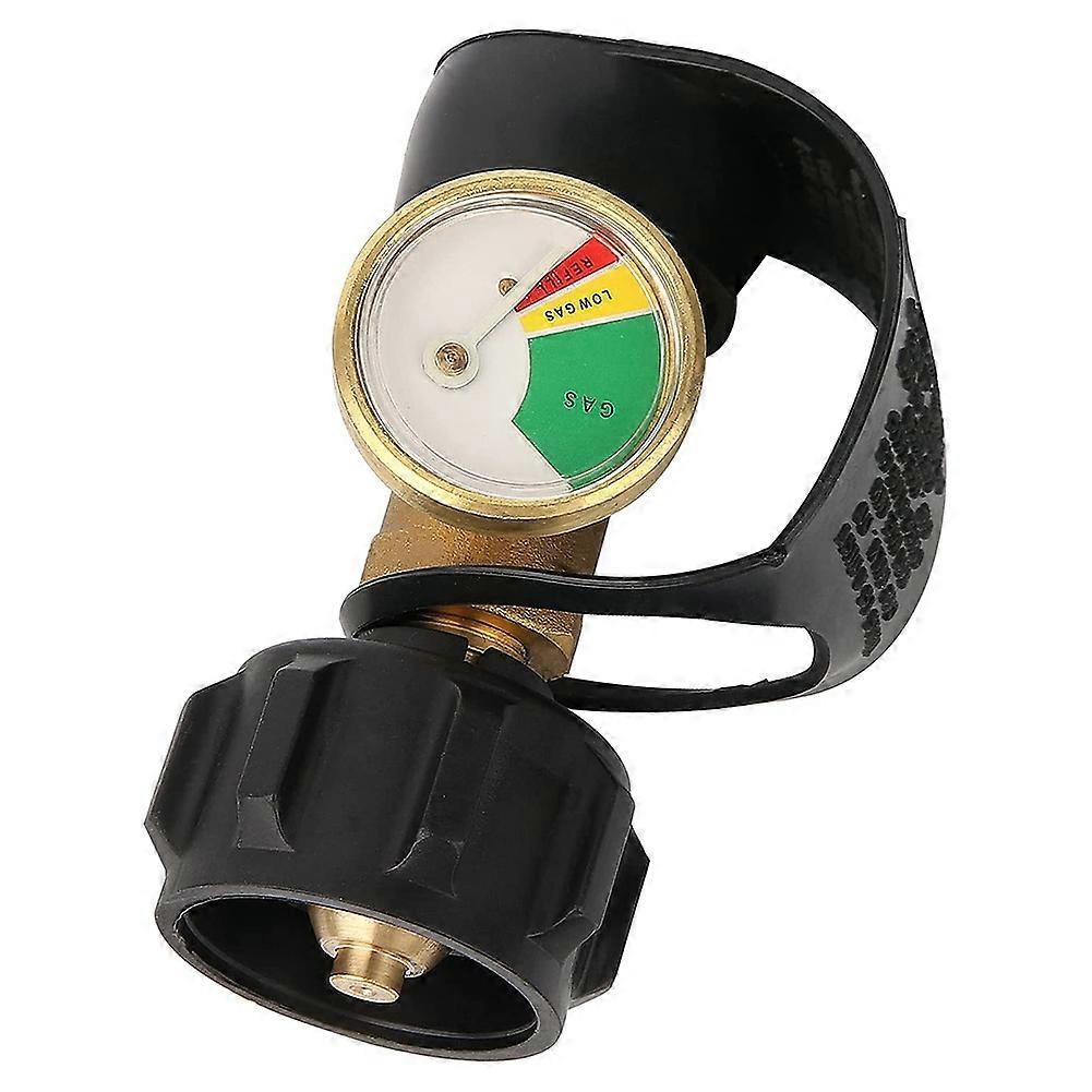 Propane Tank Gauge Level Indicator, Leak Detector, Gas Pressure Meter for RV Camper,with Type 1 Con