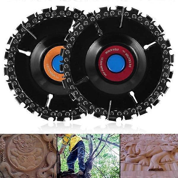Upgraded Version 4 in Angle Grinder Chainsaw Disc 22Teeth Steel Blade W
