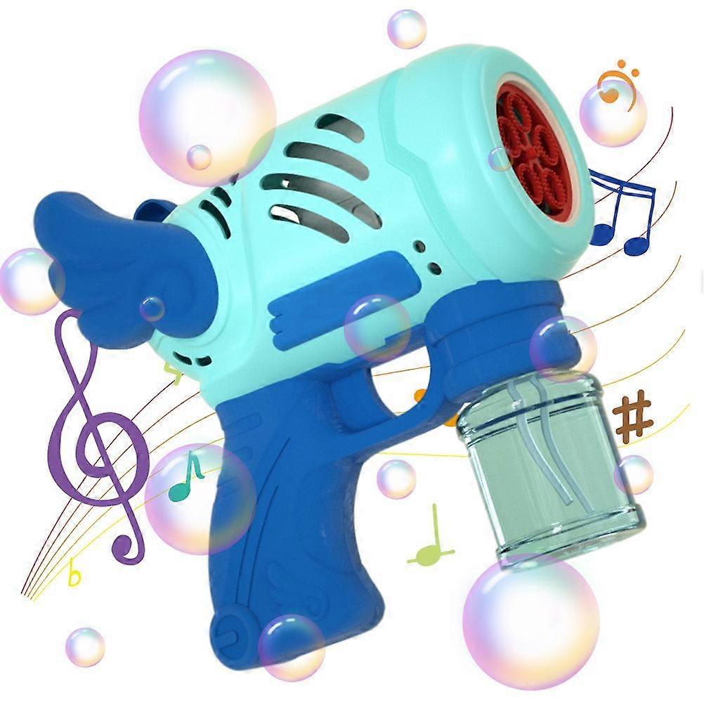 5 Hole Bubble Machine Electric Bubble Machine Light Music Soap Water Bubbles Maker Toy Gun for Children Gift