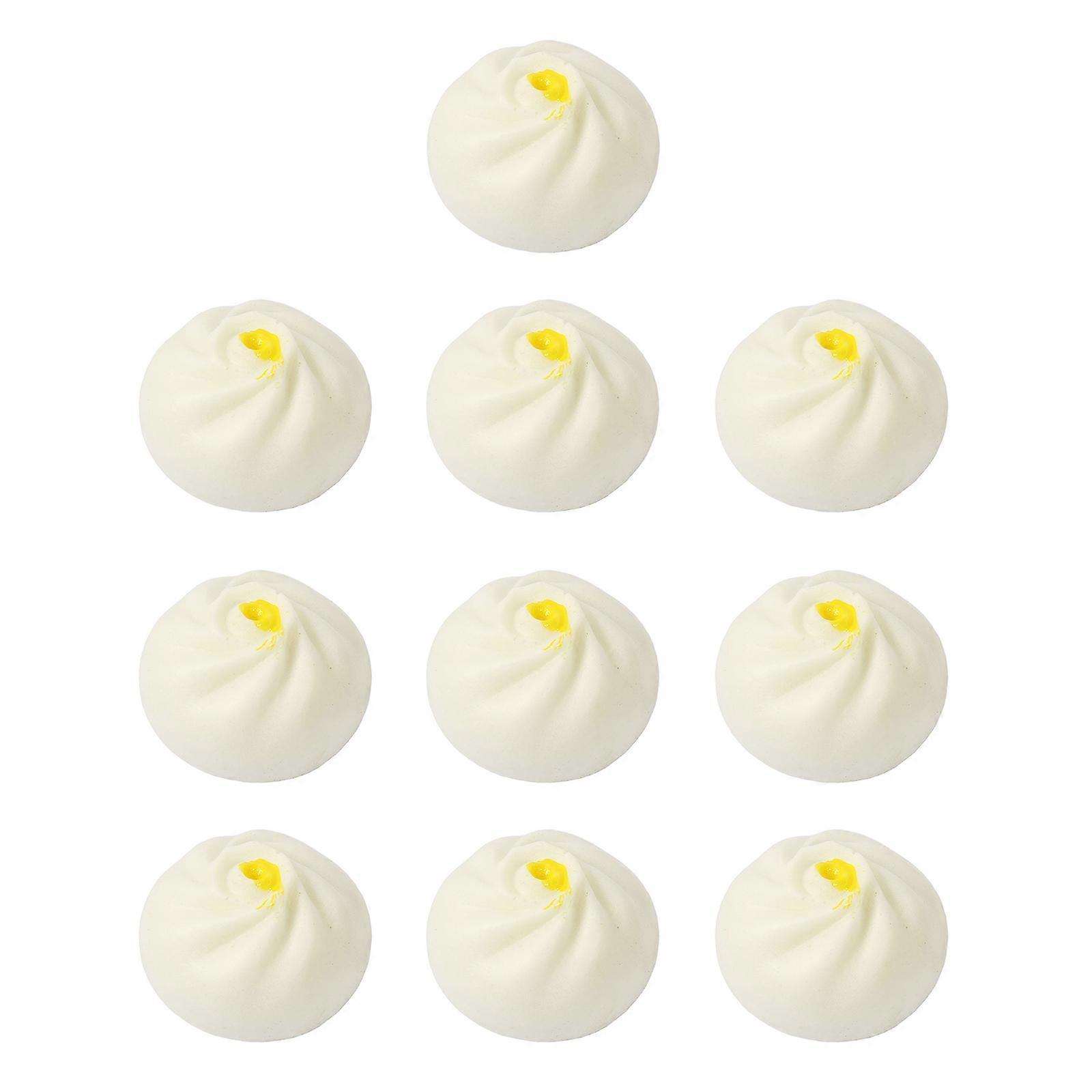 Artificial Steamed Stuffed Bun10pcs/set Simulation Lifelike Food Display Props