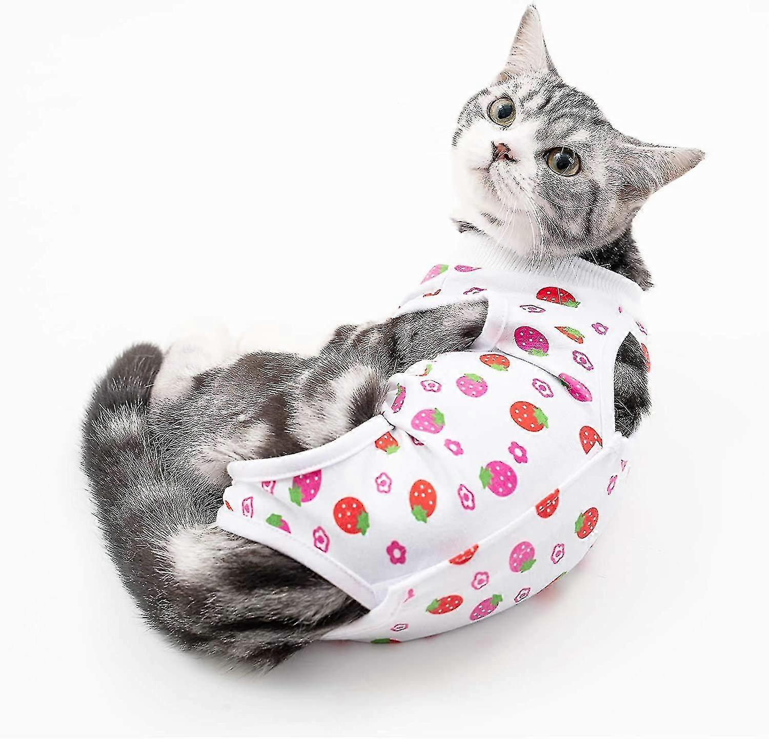 腹部の傷や皮膚疾患のための猫の回復スーツ、手術後、猫や犬のための通気性のある電子襟の代替品を舐める抗傷を着用