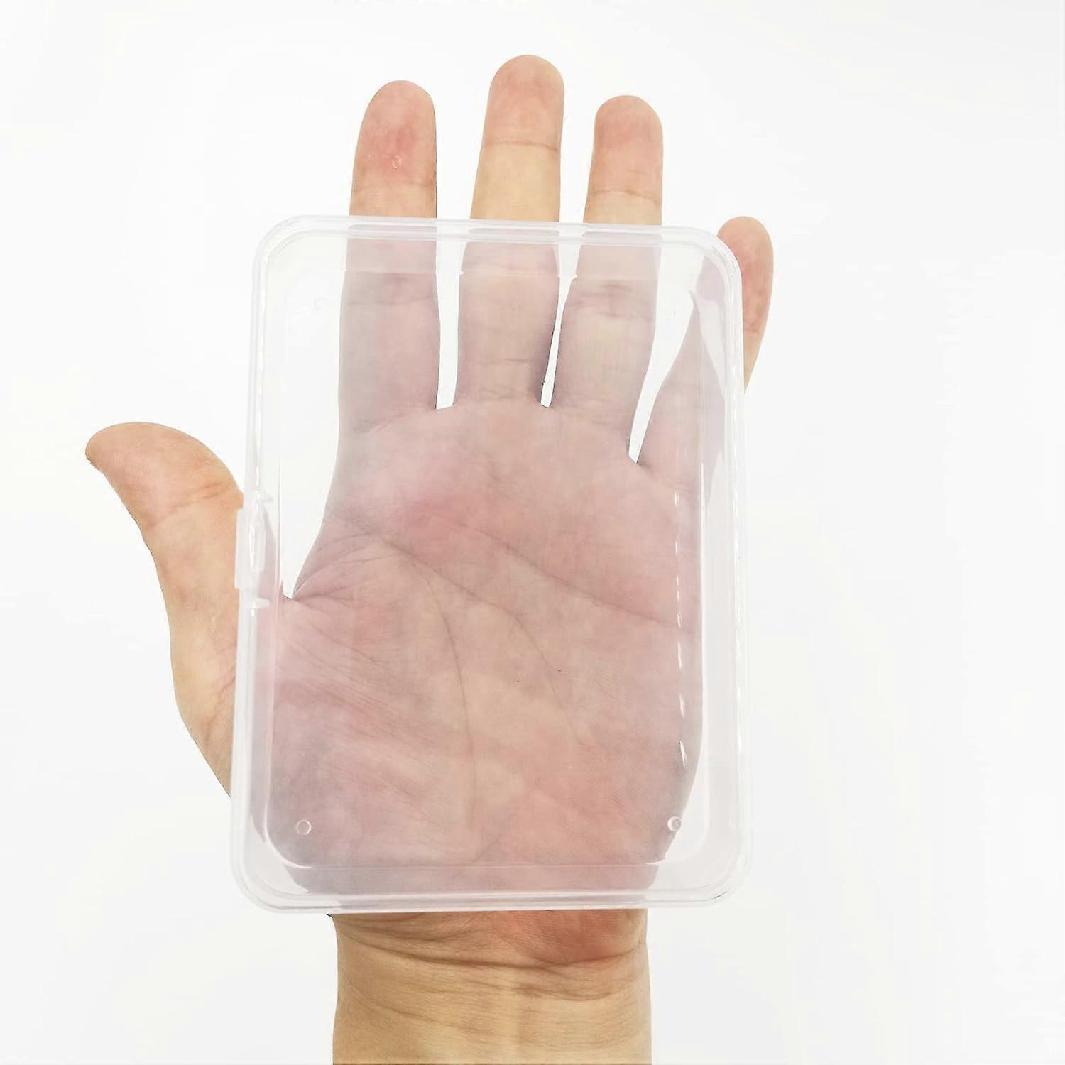 1pcs storage box with lid plastic transparent box rectangular plastic stora