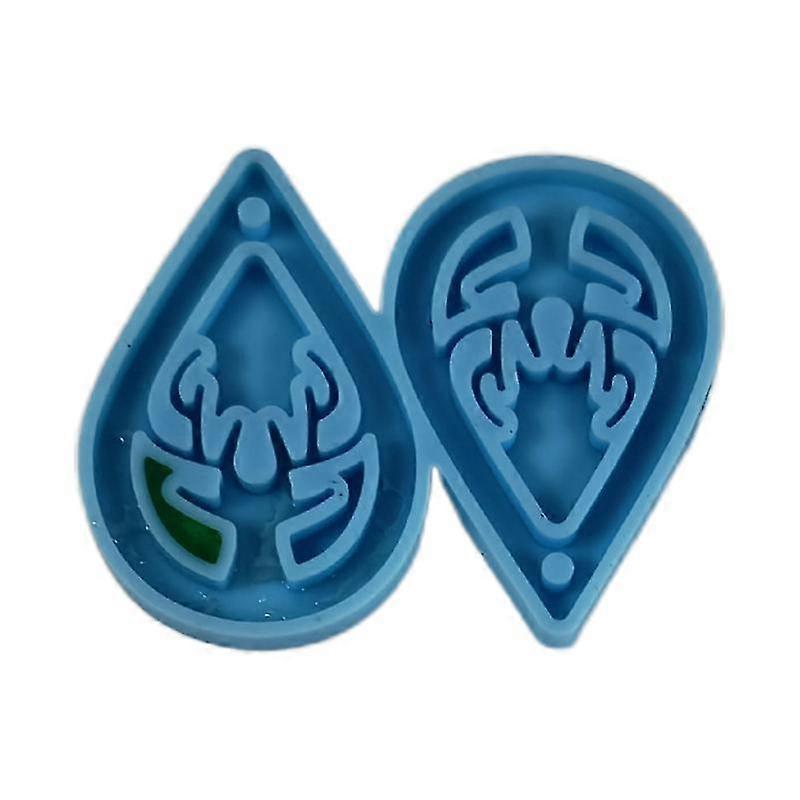 Christmas Earrings Epoxy Resin Mold Ear Drop Dangler Pendants Silicone Mould Diy