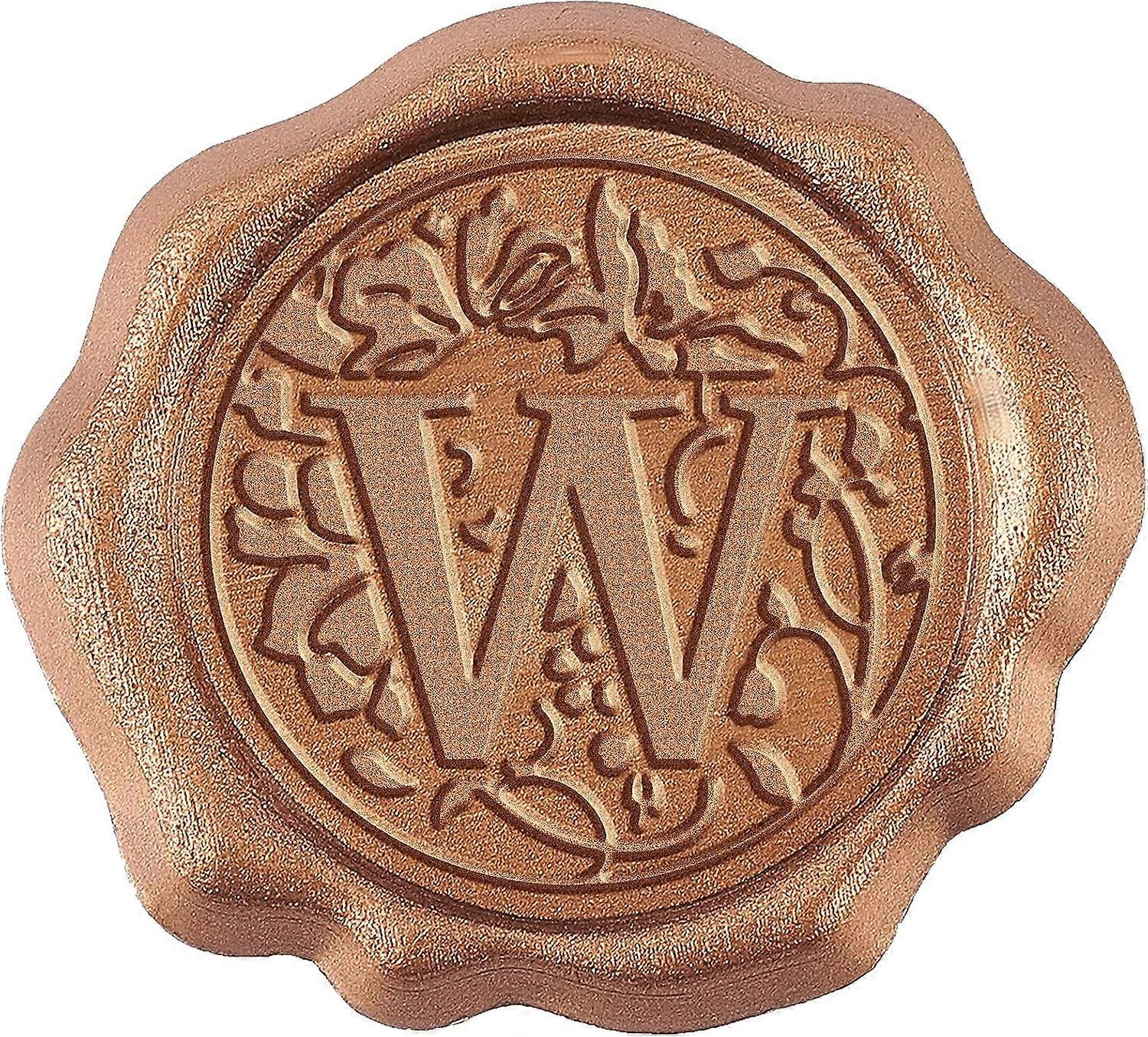 Adhesive Wax Seal Stickers Initial 25Pk Floral Self- Adhesive Wax Seals Gold Decorative Stamp Stickers Envelope Stickers for Wedding Invitation Christ