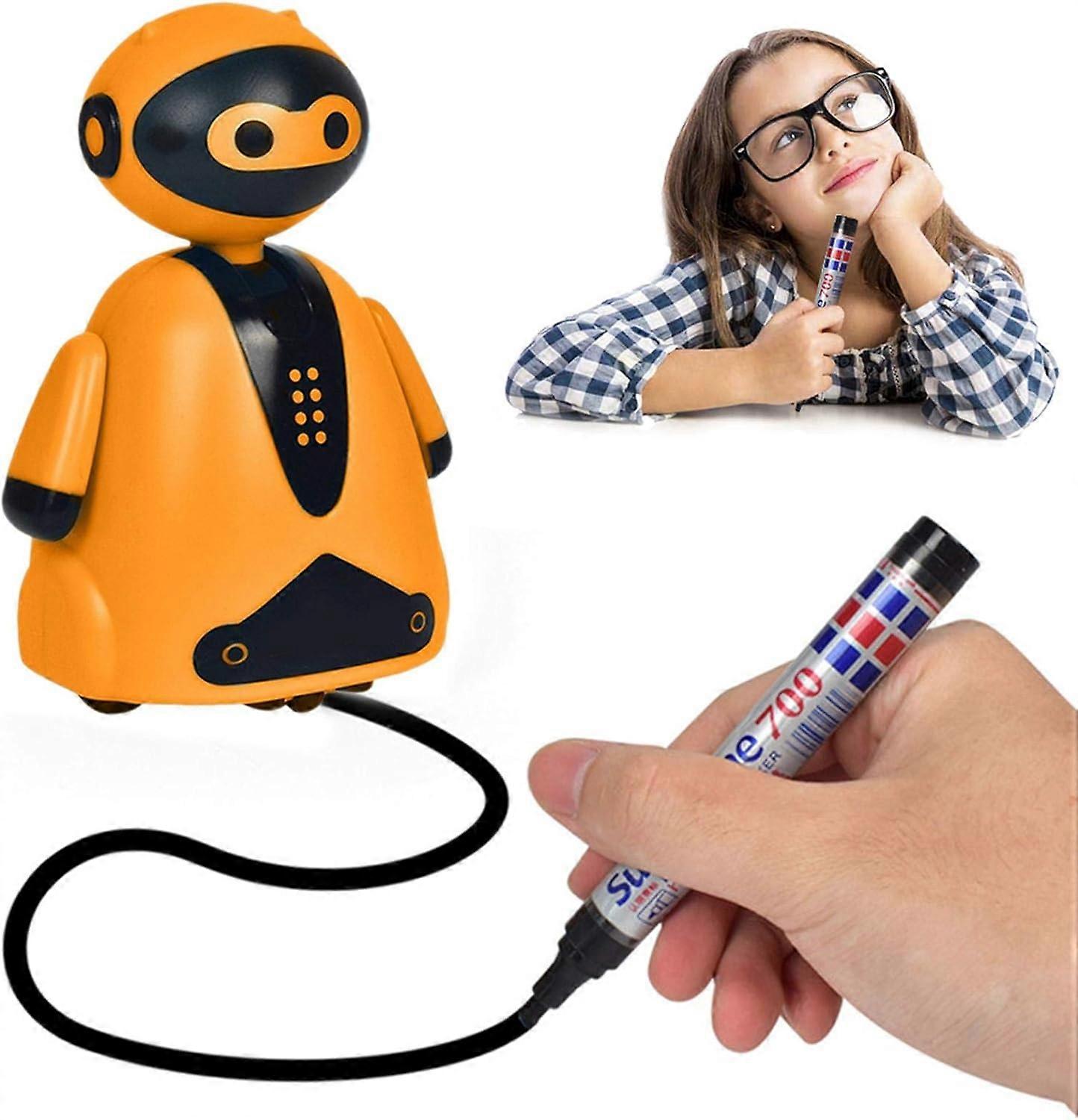Smart Pen Tracing Robot Magic Inductive Robot Toy Children s Inductive Drawbot Toy Follow Every Drawing Line Magic Pen Toy Smart Pen Tracing Robot f