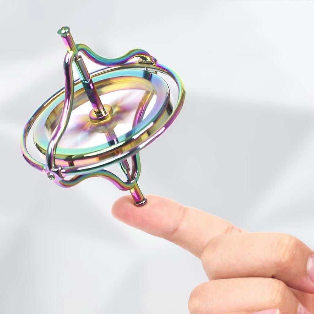 2x Metal Precision Gyroscope Anti-gravity  Top Toy  Colorful