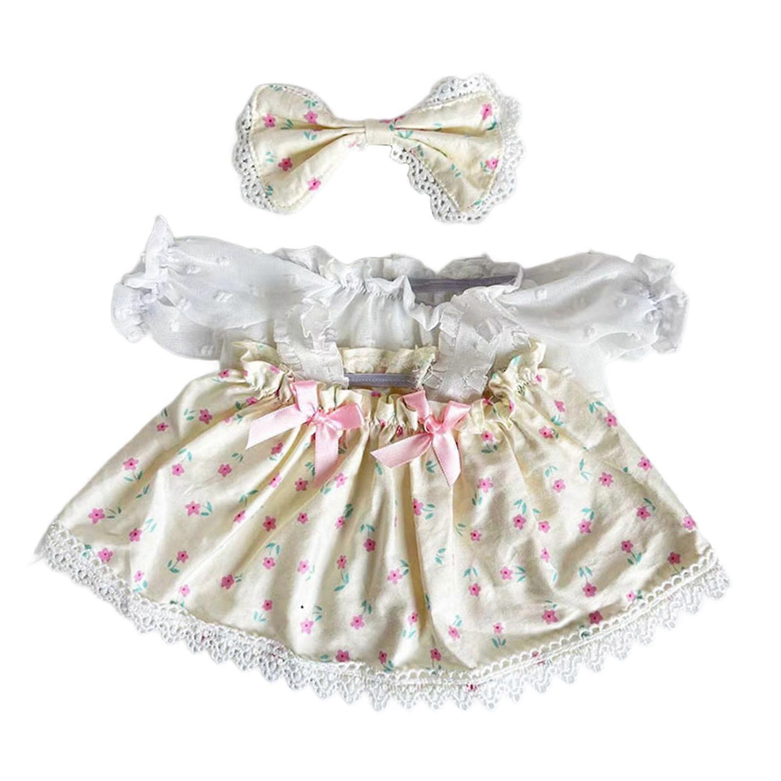 Dolls Dress Suit Girl Doll Costume Accessories for 38cm Dolls Birthday Gifts white