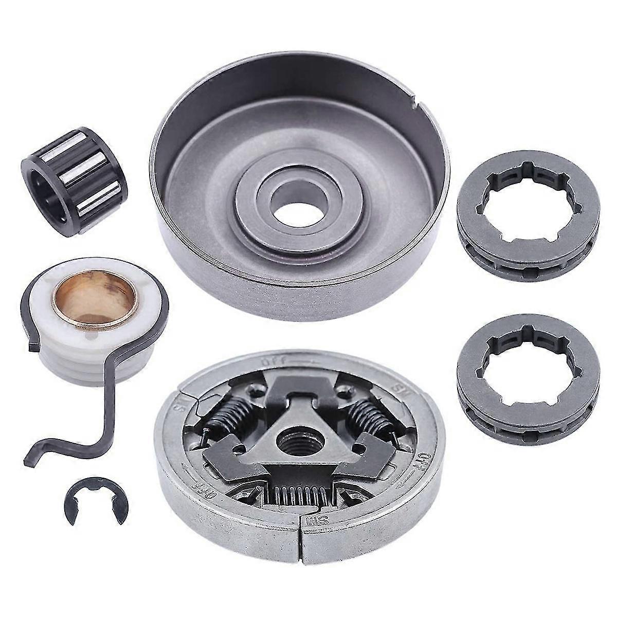 Chainsaw Clutch Drum Sprocket for MS361 MS440 MS461 MS460 044 046 Replacement Parts with Worm Gear E-Clip