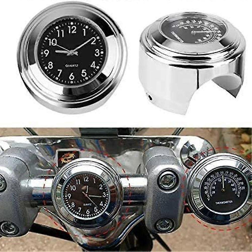 Universal 7/8quot; Motorcycle Clock Dustproof Quartz Dial Clock W