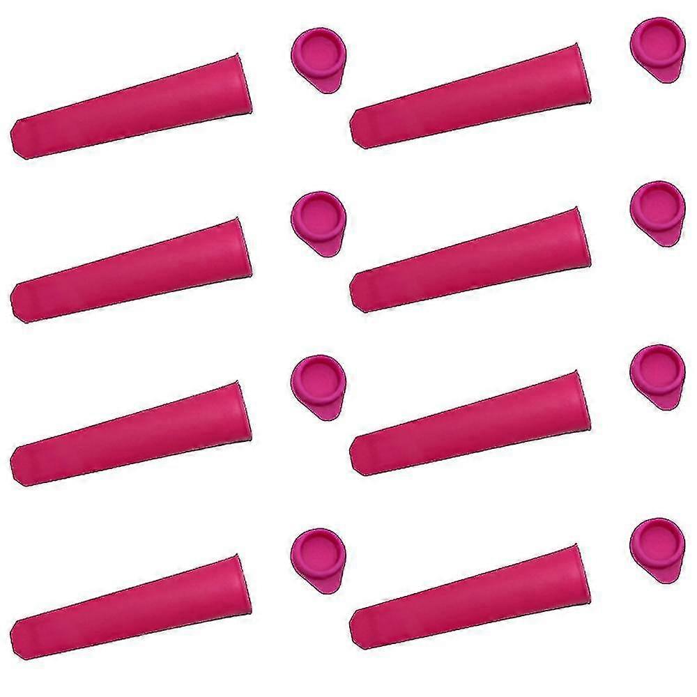 8 عبوات قوالب مصاصة سيليكون - قالب ثلج البوب مع أغطية للطفل ، مصاصات DIY / عصي الزبادي / جيلي