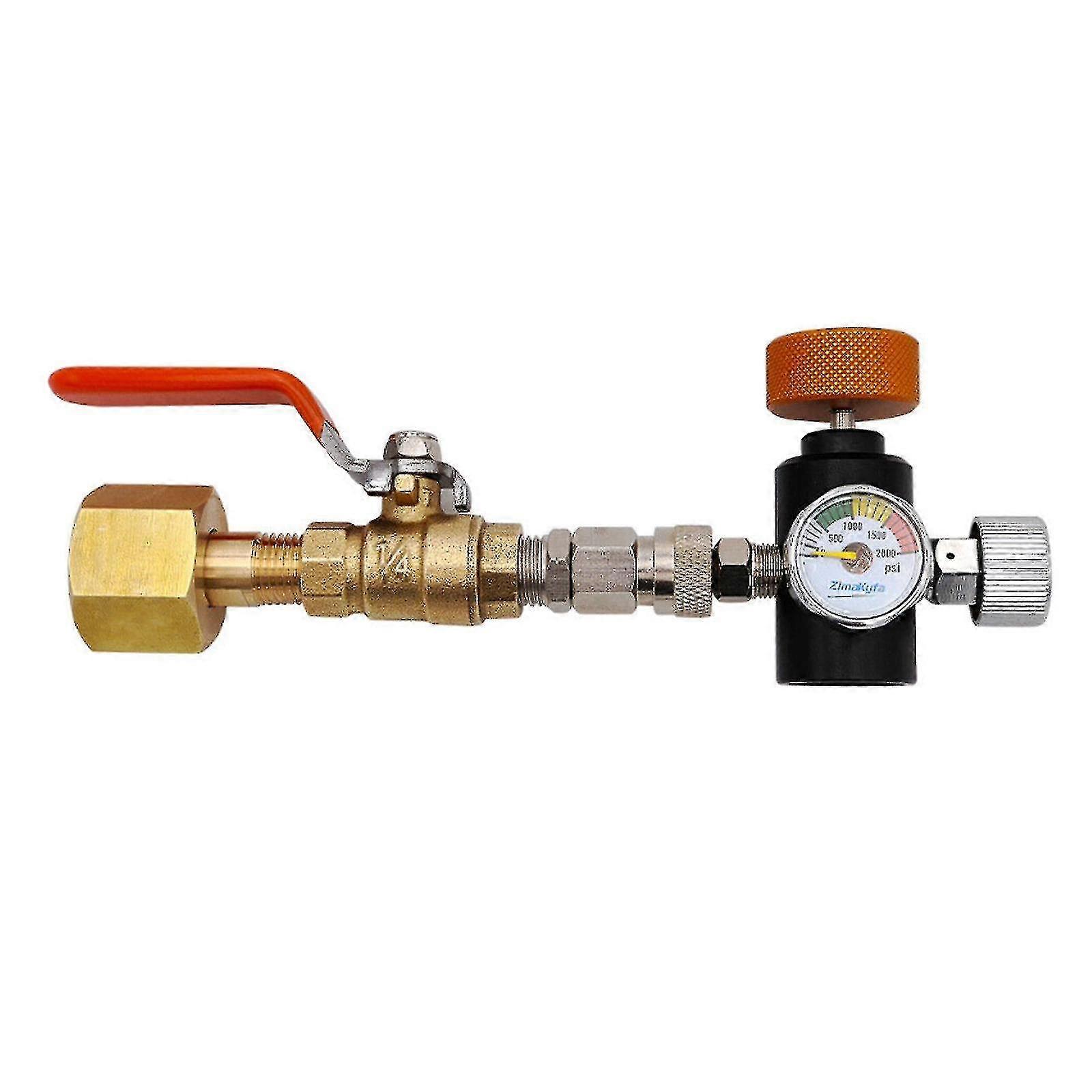 Cga320 προσαρμοστής αναπλήρωσης κυλίνδρων CO2 & βαλβίδα σφαιρών για το συνδετήρα δεξαμενών Sodastream Jy