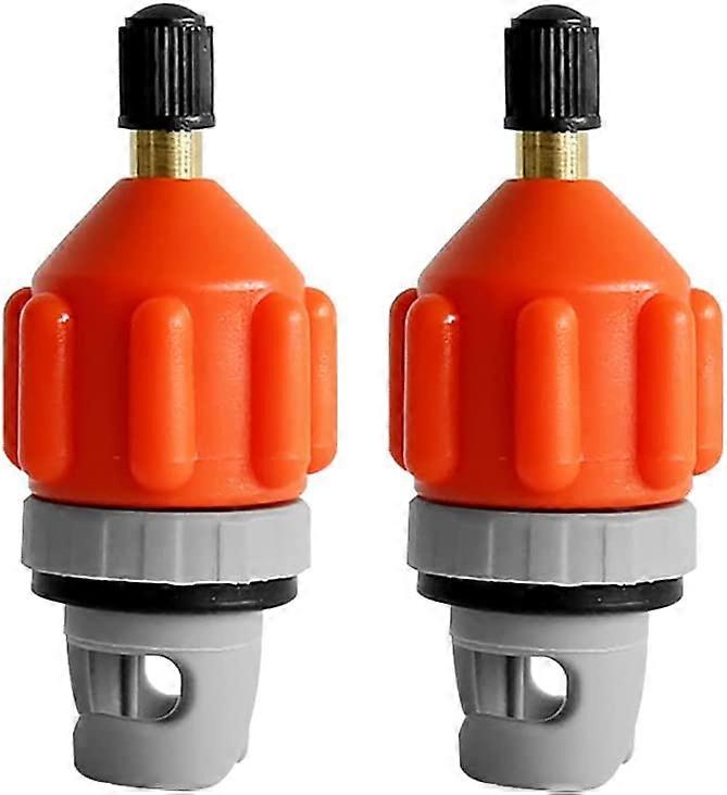 2 Pcs Kayak Adapter, Kayak Boat Air Pump Air Valve Inflation Adapter, Standard Valve Adapter, Stand Up Paddle Boat Nautical Raft SUP Pump Adapterorang
