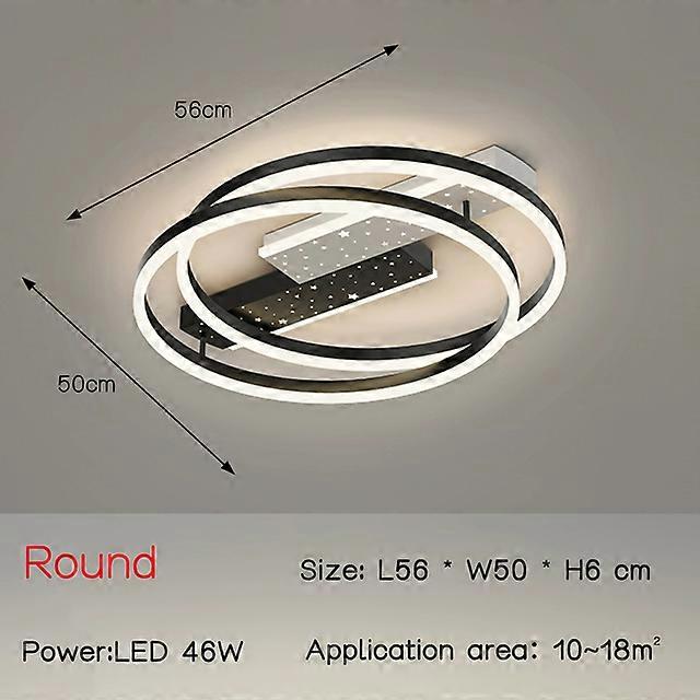 حديثة جديدة بسيطة LED الثريا غرفة نوم غرفة المعيشة داخلي الإضاءة بريق جولة مستطيل السقف مصباح لاعبا اساسيا إسقاط الشحن
