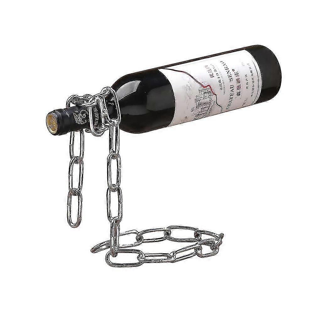 Creative Wine Bottle Holder Suspendido Iron Chain Wine Rack