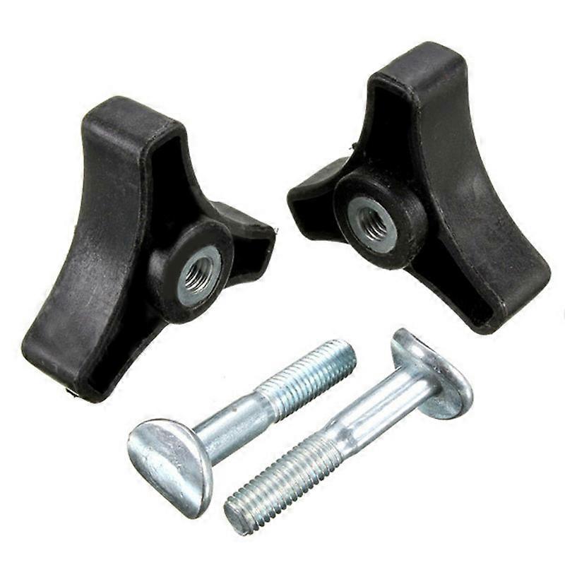2Pcs Plastic Triangles Knob Handle Knob Bolt Replacement Parts Nut Screw For Lawn Mower Nut Machine Trimer Garden Parts
