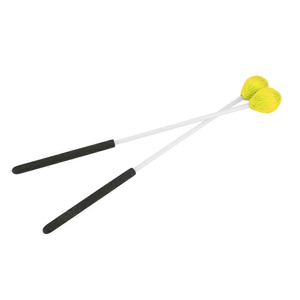Wool Head Keyboard Marimba Mallets with Rubber Fiberglass Handles for Beginners
