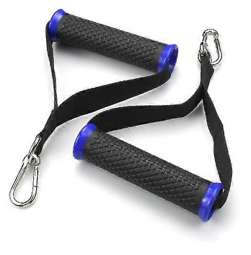 2 Pcs Exercise Pull Grips Handles Pull Fitness Strong Nylon Webbing Bi