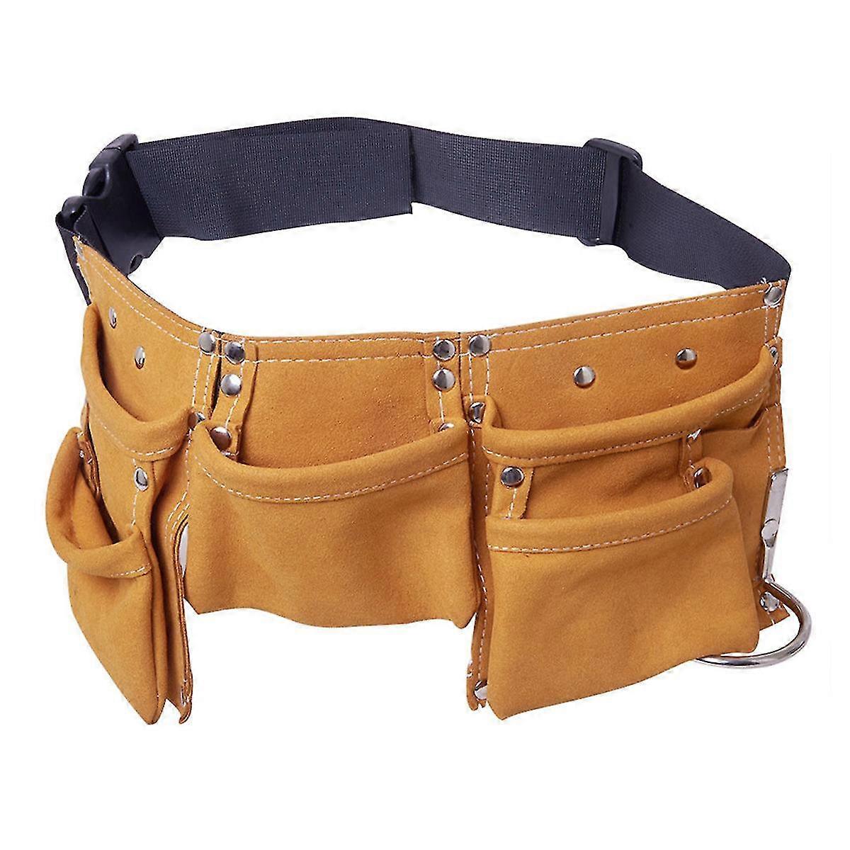 1pc Garden Tool Bag Leather Tool Bag Technician Tool Bucket