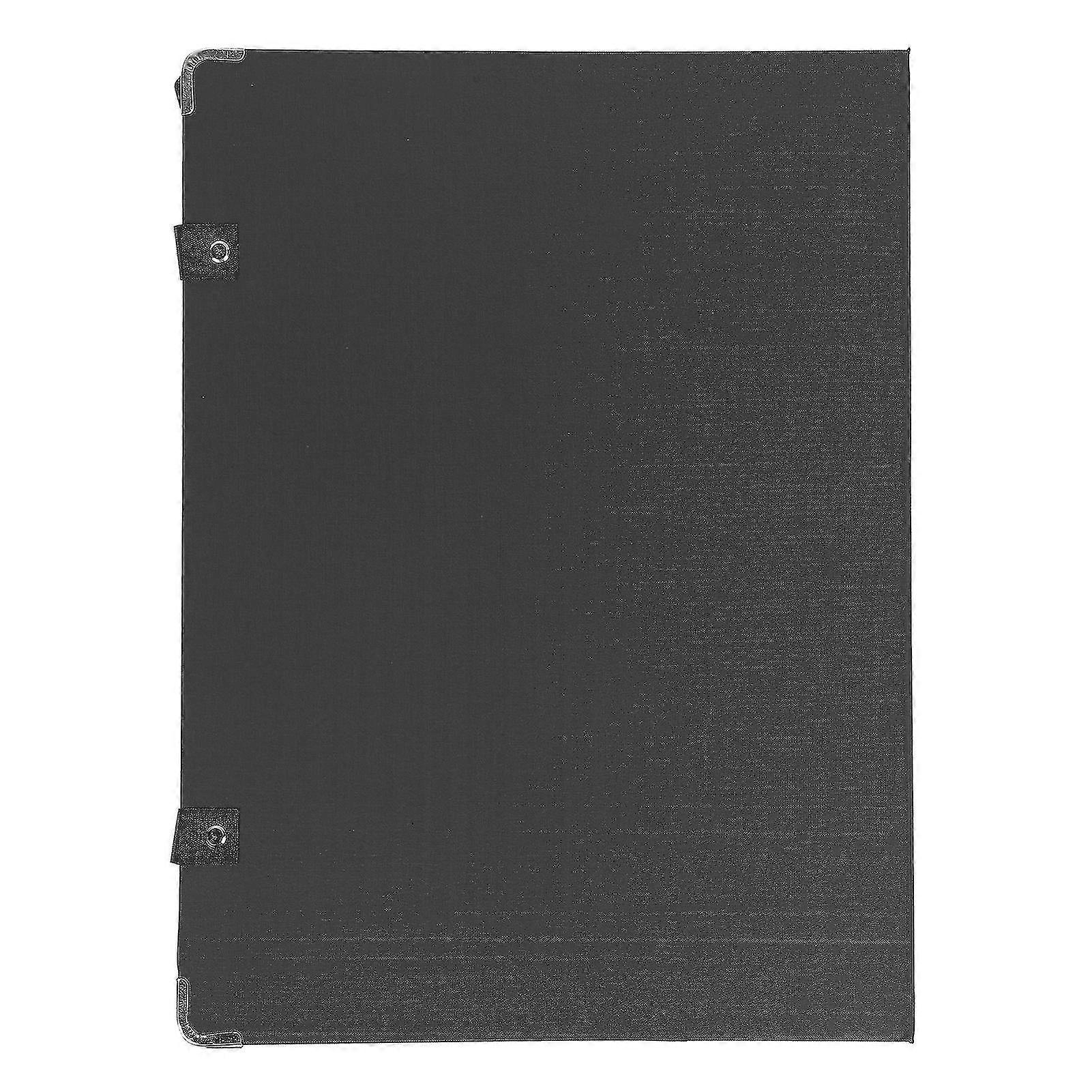 Plastic Hardboard Clipboard with Clip for Students, Artists - Double Back (Black)