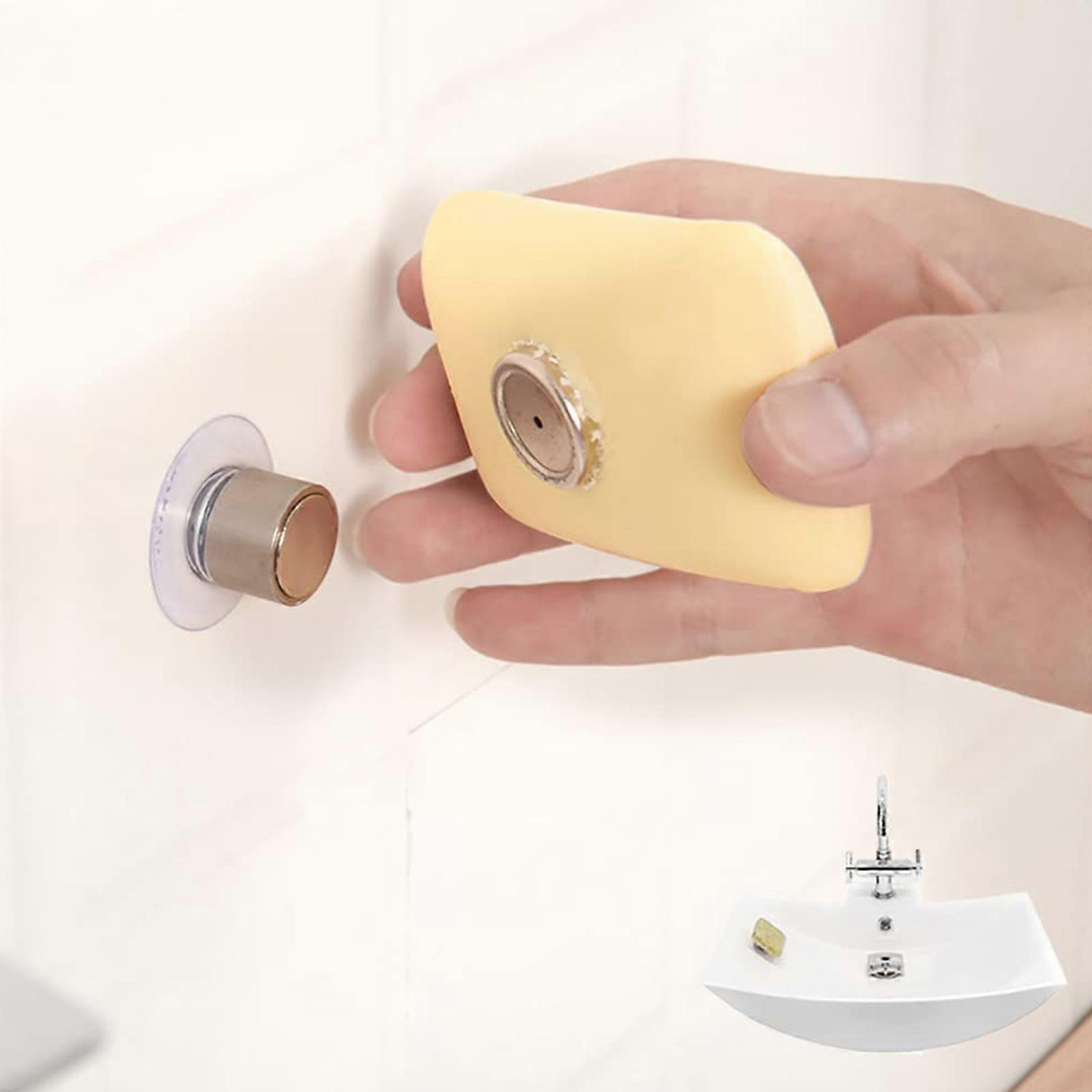 Wall-mounted Magnetic Stainless Steel Soap Holder Hanging Bar Soap Dispenser With Magnet For Shower Bathroom Sink