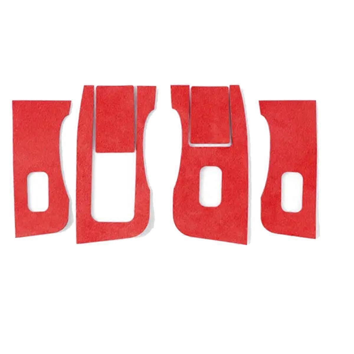 For Model Y 2019-2023 Car Window Lifter Switch Control Panel Button Decor Sticker Interior LHD Red