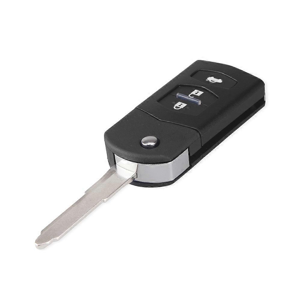 2/3 bouton télécommande clé vierge étui pliant Flip Remote Key Shell Case Fob PAD POUR MAZDA 2 3 5 6 RX8 MX5 2B