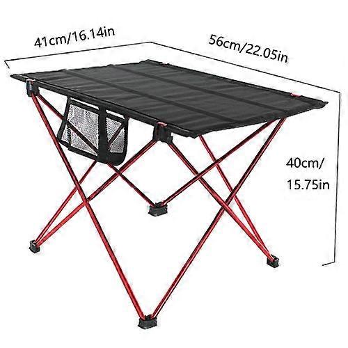 Outdoor campsite folding table, aluminum alloy, wild oxford fabric, single barbecue table
